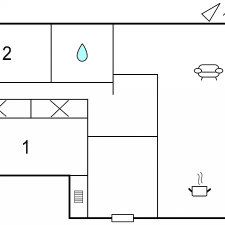 Two-bedroom With A Fireplace In Appartement *